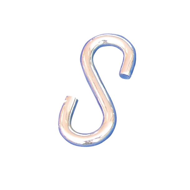 Steel barrier chain links | S-hook | galvanized and white coated